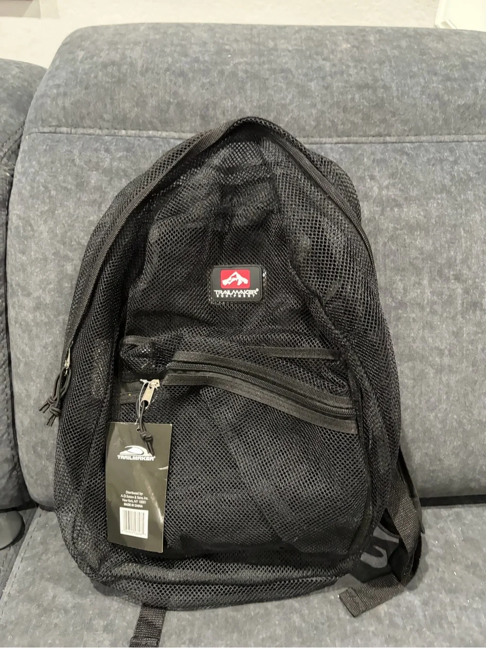 Black Mesh Daypack by
